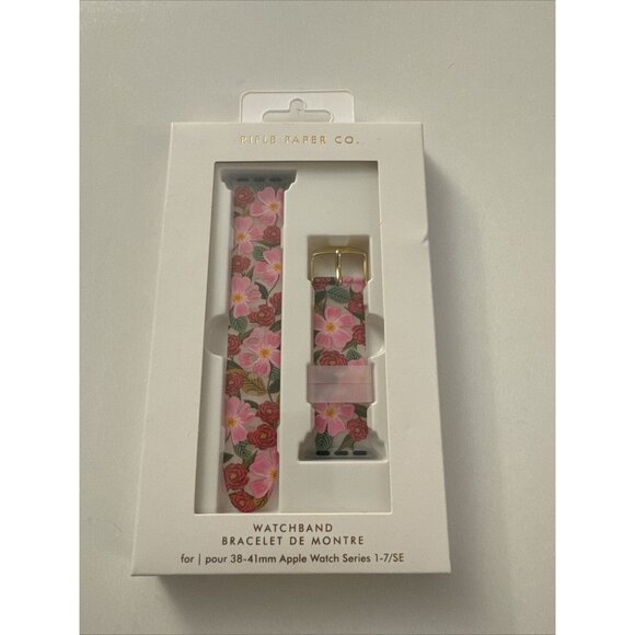 Rifle & Co Accessories Rifle Paper Co Apple Watchband 384mm Series 17se Rose Garden New J37